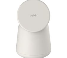 Belkin BoostCharge Pro Kabellose 2-in-1-Ladestation mit MagSafe 15 W, sand