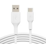 Belkin BoostCharge 2 m USB-C/USB-A Kabel, weiß