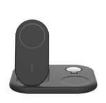 Belkin BoostCharge 3-in-1-Ladestation mit Qi2 (15 W) schwarz