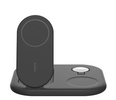 Belkin BoostCharge 3-in-1-Ladestation mit Qi2 (15 W) schwarz