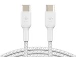 Belkin BoostCharge geflochtenes 1 m USB-C/USB-C Kabel, weiß