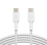 Belkin BoostCharge geflochtenes 1 m USB-C/USB-C Kabel, weiß