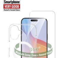 4smarts 360° Premium Protection Set für Apple iPhone 16 MagSafe-kompatibel