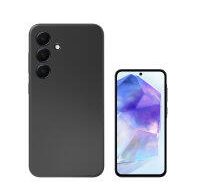 4smarts Liquid Silicone Case Cupertino für Samsung Galaxy A55 schwarz