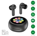 4smarts TWS Bluetooth Kopfhörer - SkyBuds Screen ANC schwarz
