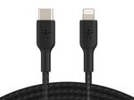 Belkin BoostCharge geflochtenes 1 m USB-C/Lighting Kabel, schwarz
