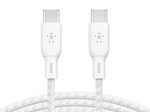 Belkin BoostCharge 3 m USB-C/USB-C Kabel (100 W), weiß