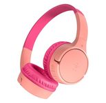 Belkin SoundForm Mini kabelloser On-Ear-Kopfhörer für Kinder, rosa