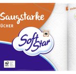 Soft Star Küchenrollen Das Saugstarke 3-lagig, 4 Rollen