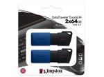 Kingston Technology DataTraveler Exodia M  - USB-Stick - 64 GB (Packung mit 2)
