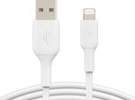 Belkin BoostCharge 2 m Lightning/USB-A Kabel, weiß