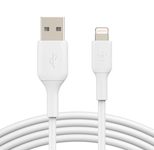 Belkin BoostCharge 2 m Lightning/USB-A Kabel, weiß