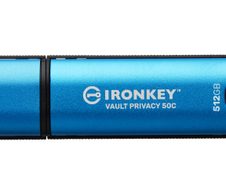 Kingston Technology 512GB USB-C IronKey Vault Privacy 50C AES-256 verschlüsselter, FIPS 197 USB-Stick 512 GB