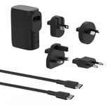 Belkin BoostCharge Hybrid-Ladegerät (25 W) mit Powerbank 5K und Reisestecker-Set