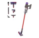 Dyson V11 Fluffy 2-in-1-Stabstaubsauger, Nickel/Rot