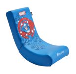X Rocker Marvel™ Captain America Floor Rocker Gaming-Bodensessel für Kinder & Jugendliche - blau