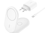 Belkin BoostCharge 2-in-1 Ladestation mit Qi2 (15 W), weiß