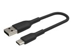 Belkin BoostCharge 15 cm USB-C/USB-A Kabel, schwarz