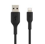 Belkin BoostCharge 1 m Lightning/USB-A Kabel, schwarz