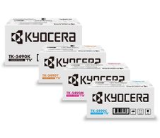 Kyocera Original TK-5490 Toner - 4er Multipack cyan, magenta, gelb, schwarz