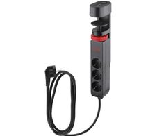 IOIO SL 3000 3-fach Tischsteckdose schwarz