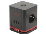 IOIO SW 1000 3-fach Steckdosenwürfel schwarz