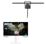 BenQ EW3290U Monitor 80 cm (31.5 Zoll) + BenQ Screenbar Halo 2 - LED-Monitorlampe schwarz