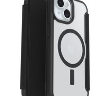 OtterBox React Folio MagSafe Apple iPhone 16e/15/14/13 Black Crystal - clear/black