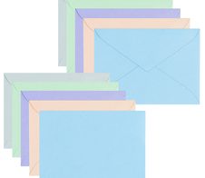 ÖKI Briefumschläge pastell DIN C7 nassklebend ohne Fenster