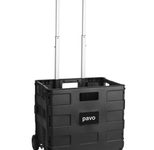 pavo Transportwagen schwarz 38,0 x 31,0 x 36,0 cm bis 25,0 kg