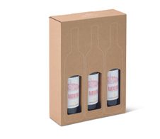 ColomPac® Flaschenkartons für 3 Flaschen 8,9 x 27,3 x 36,0 cm