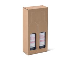 ColomPac® Flaschenkartons für 2 Flaschen 8,9 x 17,8 x 36,0 cm