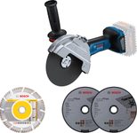 BOSCH Professional GWS 18V-180 P Akku Winkelschleifer Set