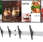 Samsung Menuboard 3x BE55D-H Smart Signage TV 139,7 cm 55 Zoll inkl. Neomounts NMPRO-WMB3 dreifach Wandhalterung