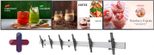 Samsung Menuboard 3x BE55D-H Smart Signage TV 139,7 cm 55 Zoll inkl. Neomounts NMPRO-WMB3 dreifach Wandhalterung