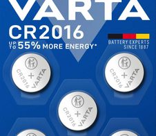 VARTA Knopfzelle CR2016 3,0 V, 5 St.