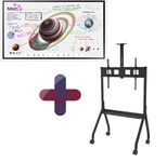 Samsung Flip Pro WM55B Flipchart 138,7 cm 55 Zoll inkl. Peerless-AV Paramount PR565 mobiler Rollwagen