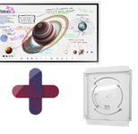 Samsung Flip Pro WM55B Flipchart 138,7 cm 55 Zoll inkl. HAGOR WH SA Flip neig- und drehbare Wandhalterung