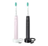 Philips 3100 Series HX3675 Zahnbürstenset - Black/Sugar Rose