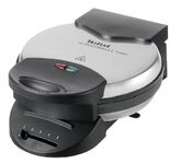 Tefal Ultra Compact WM 310D - Waffeleisen, Mattschwarz/Rostfreier Stahl