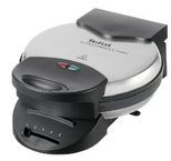 Tefal Ultra Compact WM 310D - Waffeleisen, Mattschwarz/Rostfreier Stahl