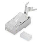 Digitus CAT 6A Modularstecker, 8P8C, geschirmt für Massivleiter AWG 22 - 23