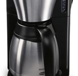 PHILIPS Café Gaia HD7546/20 Filterkaffeemaschine metall/schwarz