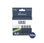 MediaRange USB-Akkus mit Ladekabel Mignon AA 1400 mAh