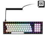 Sharkoon SKILLER SGK50 S2 White Gaming-Tastatur, Gateron Yellow