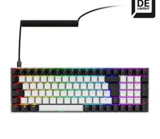 Sharkoon SKILLER SGK50 S2 White Gaming-Tastatur, Gateron Yellow