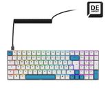 Sharkoon SKILLER SGK50 S2 PBT - White Gaming-Tastatur, Gateron G Pro 3.0 Yellow