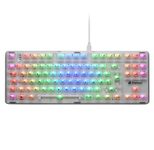 Sharkoon Crystal Shark mechanische Gaming-Tastatur, weiß