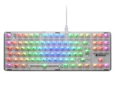 Sharkoon Crystal Shark mechanische Gaming-Tastatur, weiß