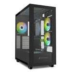 Sharkoon PC Gehäuse Rebel C60 Black RGB ATX schwarz